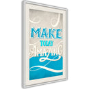 Poster - Today I  - wit passepartout