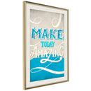 Poster - Today I  - goud passepartout