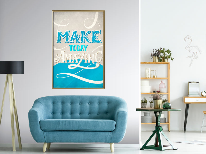 Poster - Today I  - goud