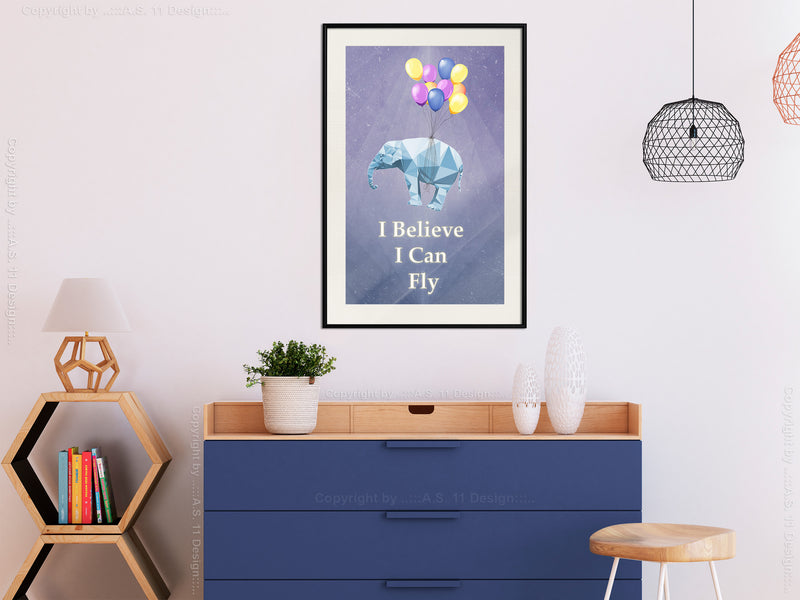 Poster - Against Gravity  - zwart passepartout