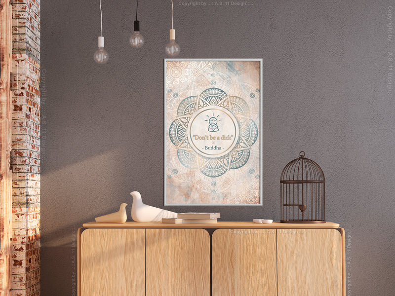 Poster - Buddha Is Right  - wit