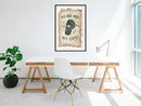 Poster - Hipster  - zwart passepartout