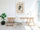 Poster - Hipster  - wit passepartout