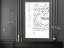 Poster - Math Formulas  - goud