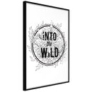 Poster - Connect with Nature  - zwart