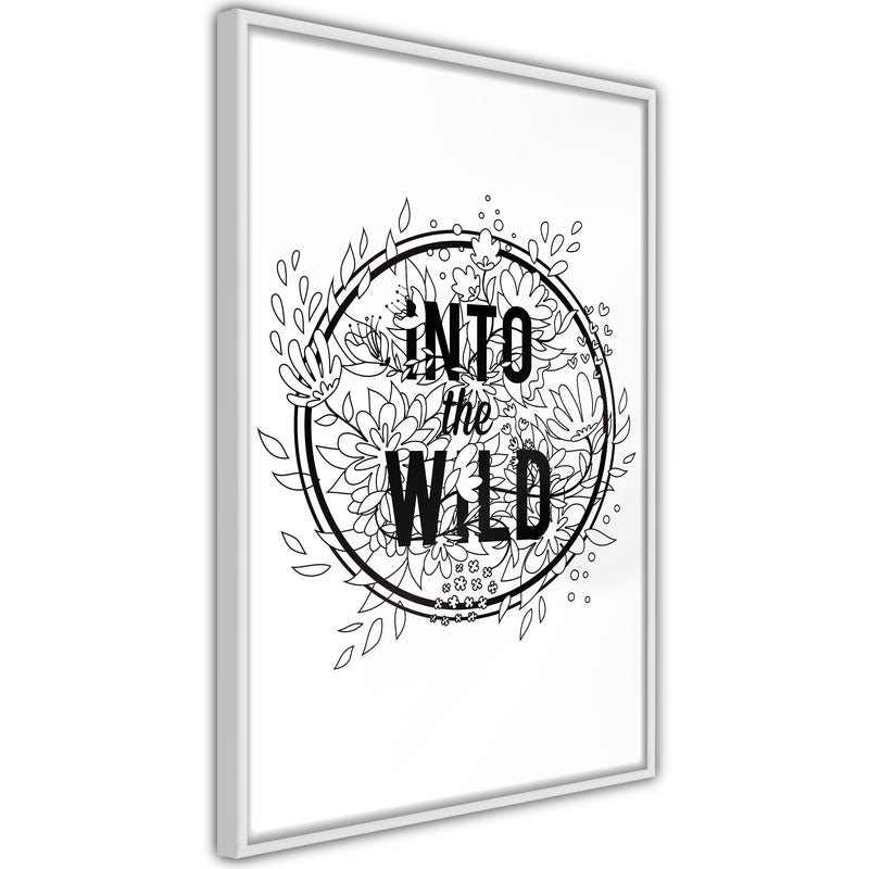 Poster - Connect with Nature  - wit