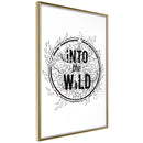 Poster - Connect with Nature  - goud