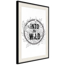 Poster - Connect with Nature  - zwart passepartout