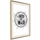 Poster - Connect with Nature  - goud passepartout