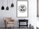 Poster - Connect with Nature  - zwart passepartout
