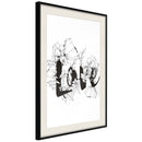 Poster - Blossoming Love  - zwart passepartout