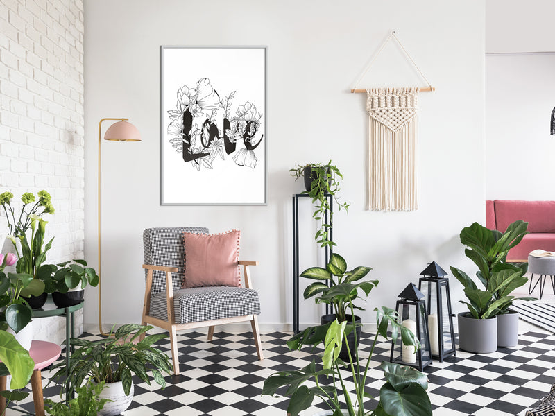 Poster - Blossoming Love  - wit