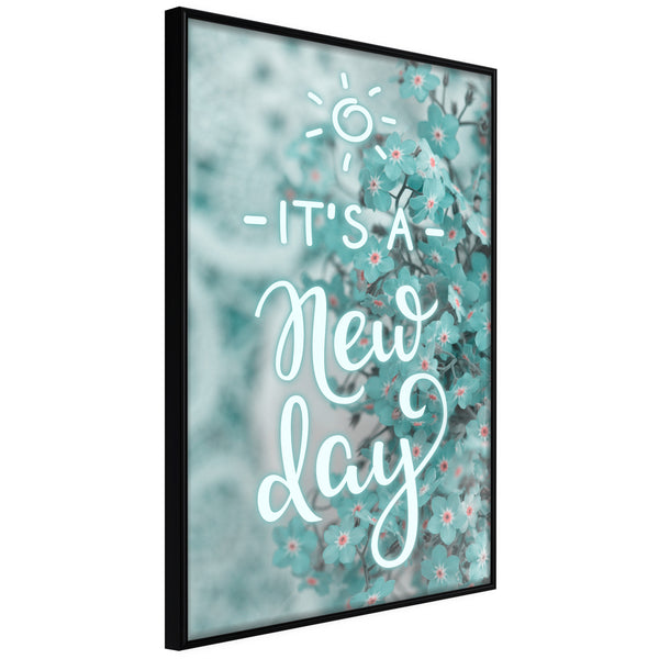 Poster - New Day  - zwart