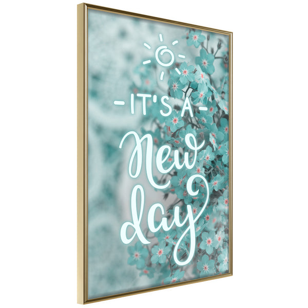 Poster - New Day  - goud