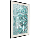 Poster - New Day  - zwart passepartout