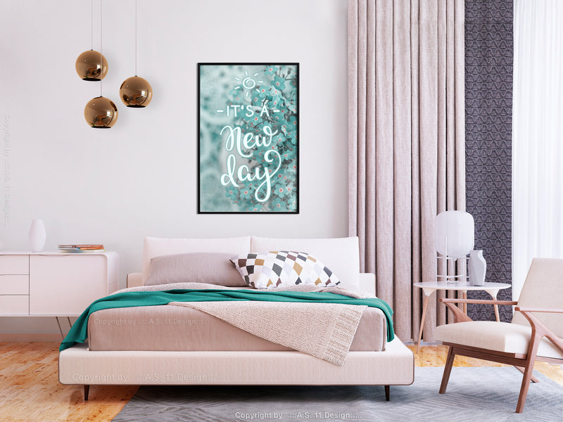 Poster - New Day  - zwart