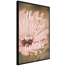 Poster - The Best Dreams  - zwart