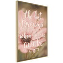 Poster - The Best Dreams  - goud