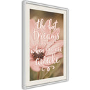 Poster - The Best Dreams  - wit passepartout