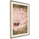 Poster - The Best Dreams  - goud passepartout