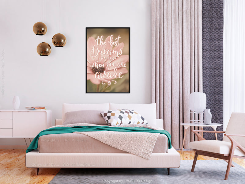 Poster - The Best Dreams  - zwart