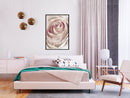 Poster - Rose with a Message   - zwart