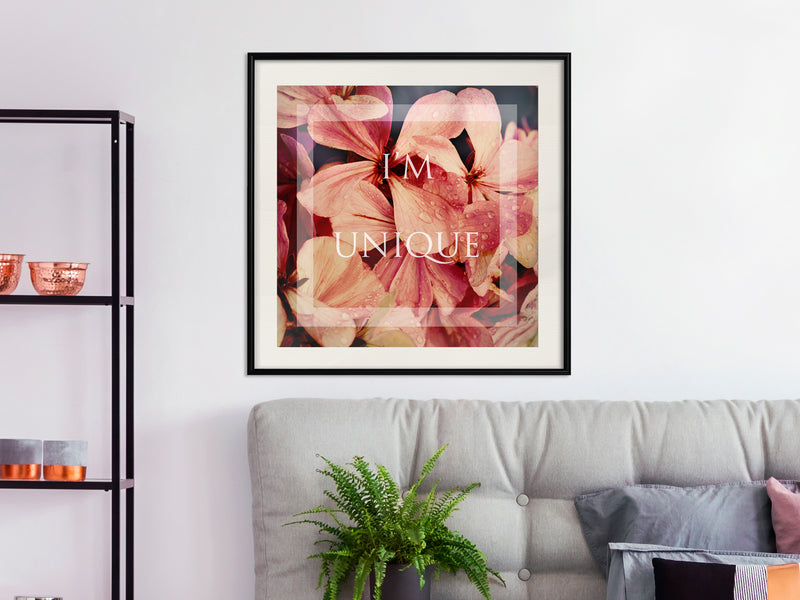 Poster - Believe It (Square)  - zwart passepartout