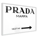 Poster - Prada (White)  - wit
