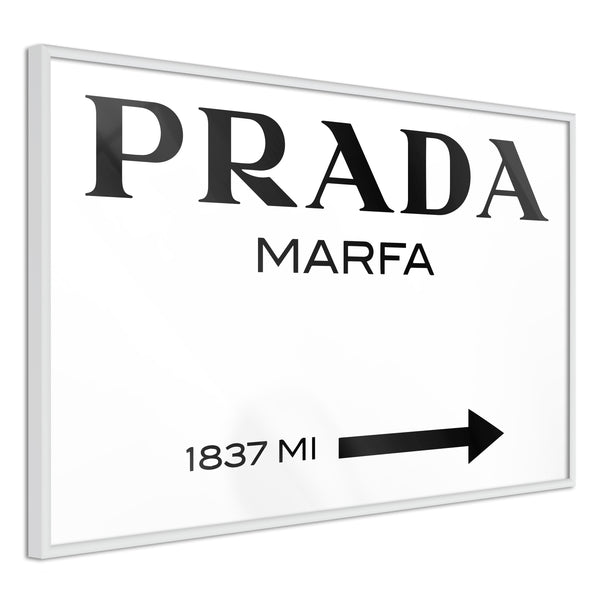 Poster - Prada (White)  - wit