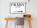 Poster - Prada (White)  - zwart