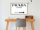 Poster - Prada (White)  - goud