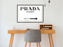 Poster - Prada (White)  - zwart passepartout