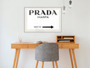Poster - Prada (White)  - wit passepartout