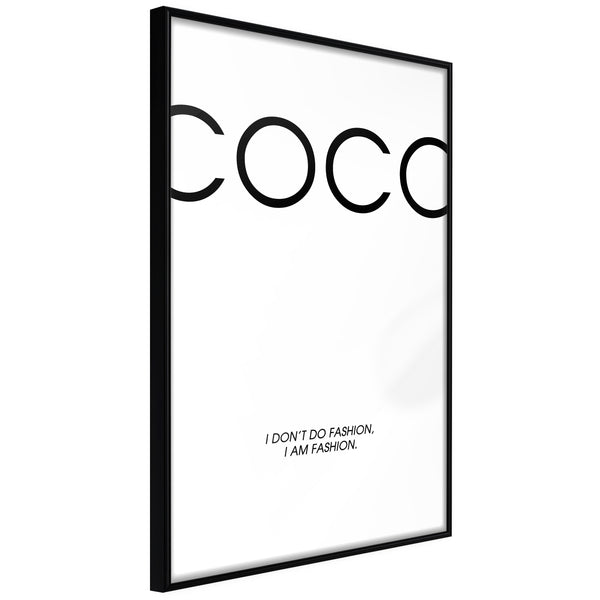 Poster - I Am Fashion  - zwart