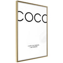 Poster - I Am Fashion  - goud