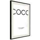 Poster - I Am Fashion  - zwart passepartout