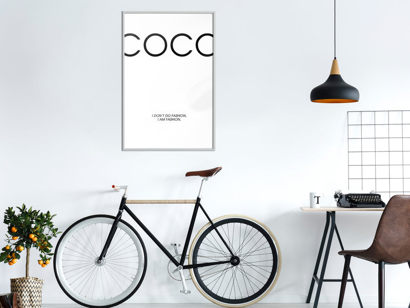 Poster - I Am Fashion  - wit