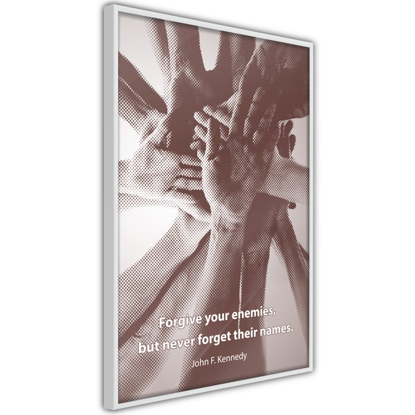 Poster - Hands  - wit