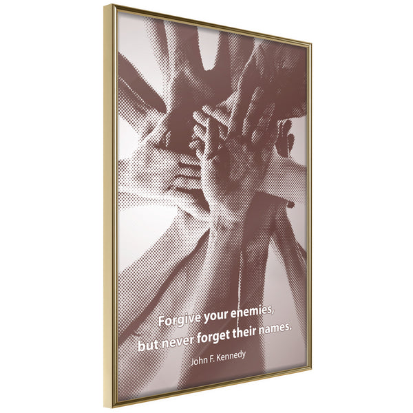 Poster - Hands  - goud