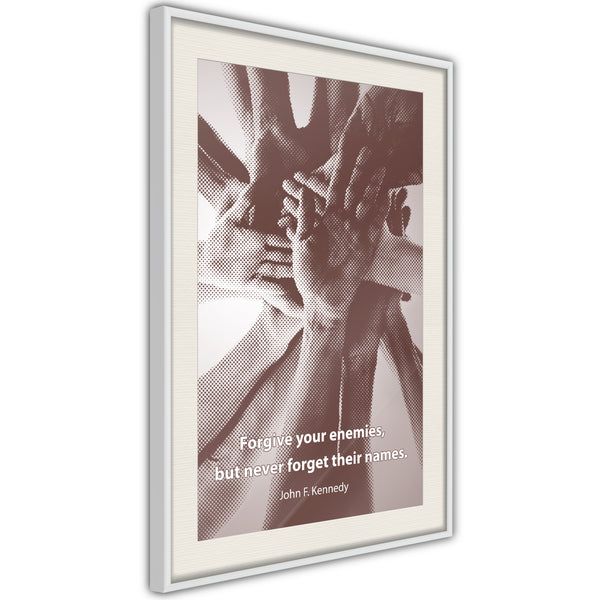 Poster - Hands  - wit passepartout