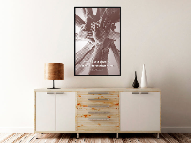 Poster - Hands  - zwart