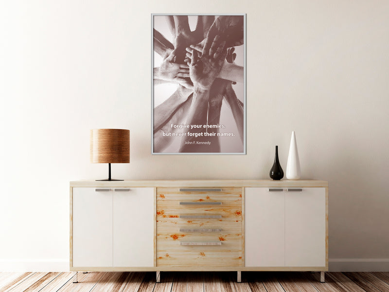 Poster - Hands  - wit