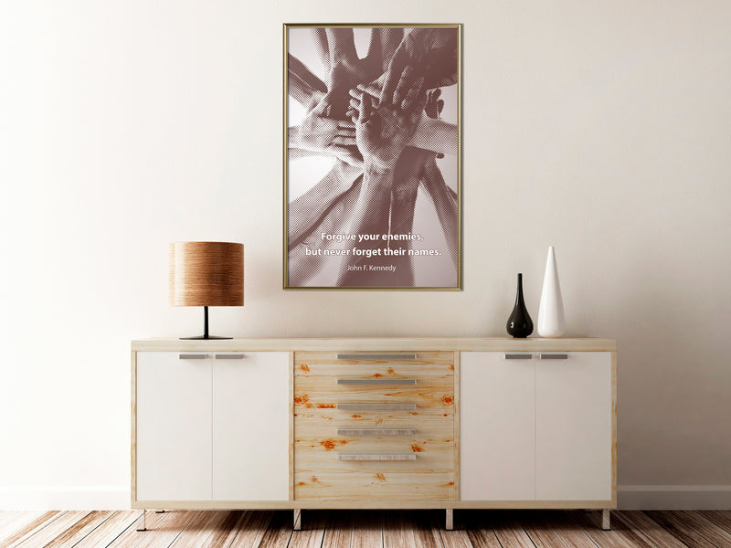 Poster - Hands  - goud