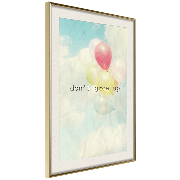 Poster - Inner Child  - goud passepartout