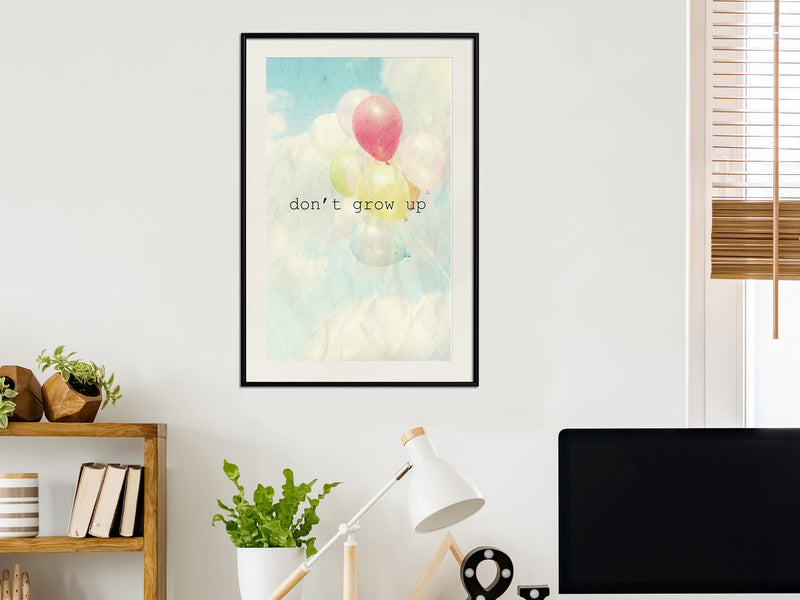 Poster - Inner Child  - zwart passepartout