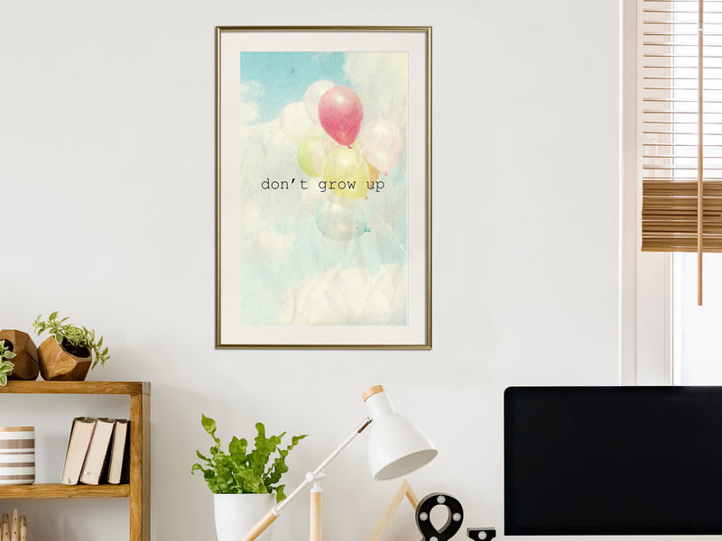 Poster - Inner Child  - goud passepartout