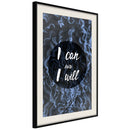 Poster - Decisiveness  - zwart passepartout