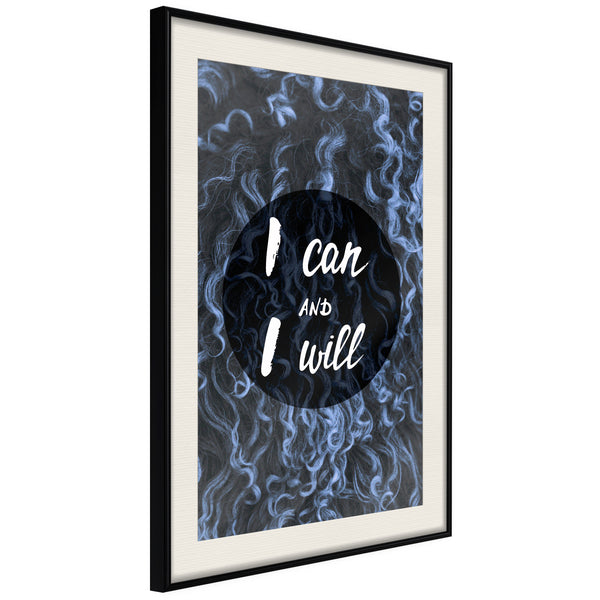 Poster - Decisiveness  - zwart passepartout