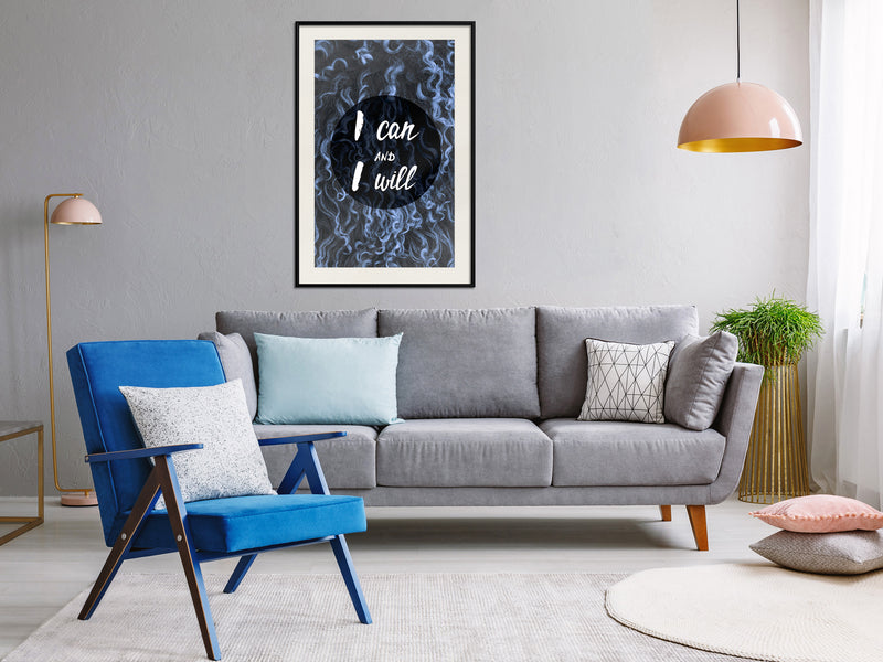 Poster - Decisiveness  - zwart passepartout
