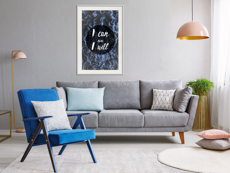 Poster - Decisiveness  - wit passepartout